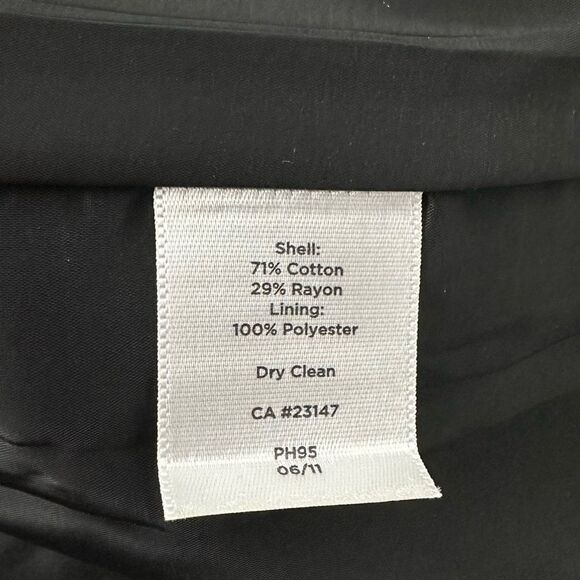 Talbots Black & Cream Skirt size 10P - Picture 5 of 6